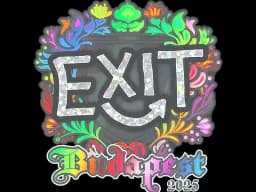 Sticker | exit (Holo) | Budapest 2025