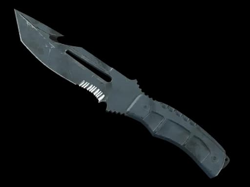 ★ Survival Knife | Night Stripe (Battle-Scarred)
