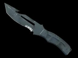 ★ Survival Knife | Night Stripe (Battle-Scarred)
