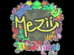 Sticker | mezii (Holo) | Budapest 2025