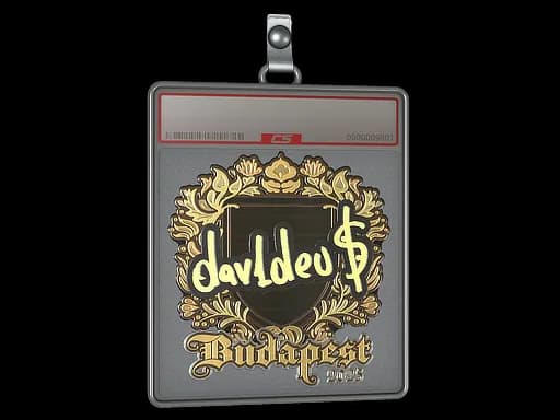 Sticker Slab | dav1deuS (Gold) | Budapest 2025