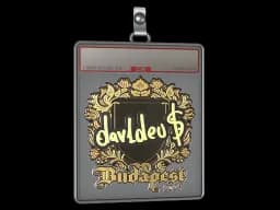 Sticker Slab | dav1deuS (Gold) | Budapest 2025