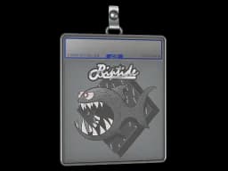 Sticker Slab | Black Jaggyfish