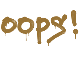 Sealed Graffiti | Oops (Desert Amber)