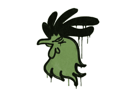 Sealed Graffiti | Cocky (Battle Green)