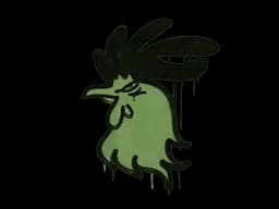 Sealed Graffiti | Cocky (Battle Green)