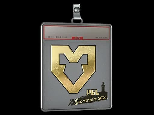 Sticker Slab | MOUZ (Gold) | Stockholm 2021