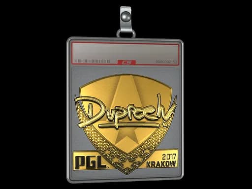 Sticker Slab | dupreeh (Gold) | Krakow 2017