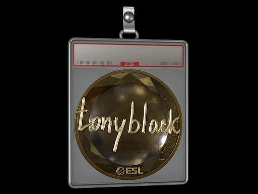 Sticker Slab | tonyblack (Gold) | Katowice 2019
