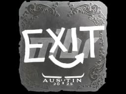 Sticker | exit (Foil) | Austin 2025
