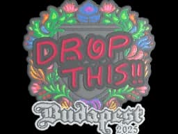 Sticker | drop (Embroidered) | Budapest 2025