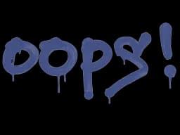 Sealed Graffiti | Oops (SWAT Blue)