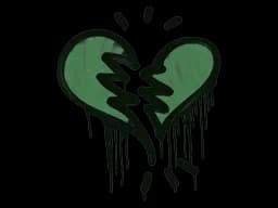 Sealed Graffiti | Broken Heart (Jungle Green)