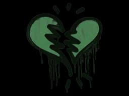 Sealed Graffiti | Broken Heart (Jungle Green)