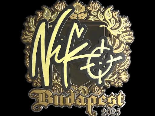 Sticker | NiKo (Gold) | Budapest 2025