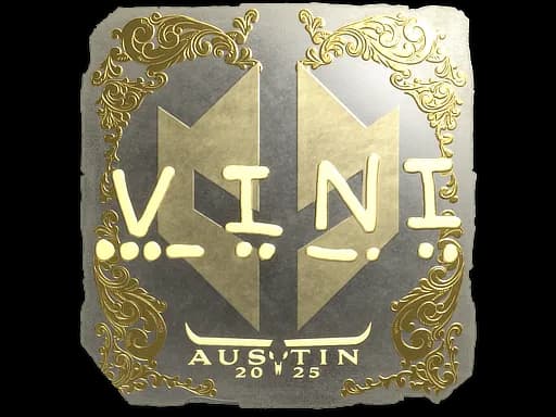 Sticker | VINI (Gold) | Austin 2025