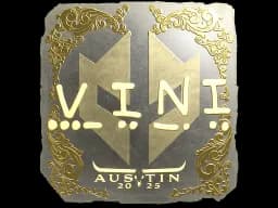 Sticker | VINI (Gold) | Austin 2025