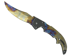 ★ Falchion Knife | Case Hardened (Well-Worn)
