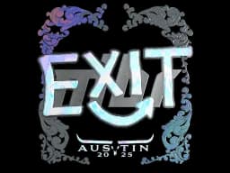 Sticker | exit (Holo) | Austin 2025