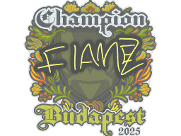 Sticker | FlameZ (Champion) | Budapest 2025