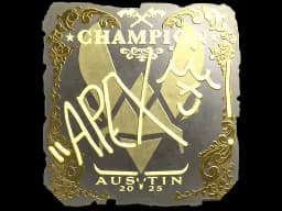 Sticker | apEX (Gold, Champion) | Austin 2025