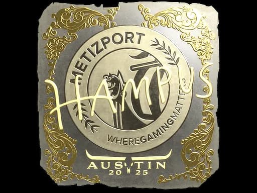 Sticker | hampus (Gold) | Austin 2025