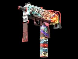 Souvenir MAC-10 | Derailment (Battle-Scarred)