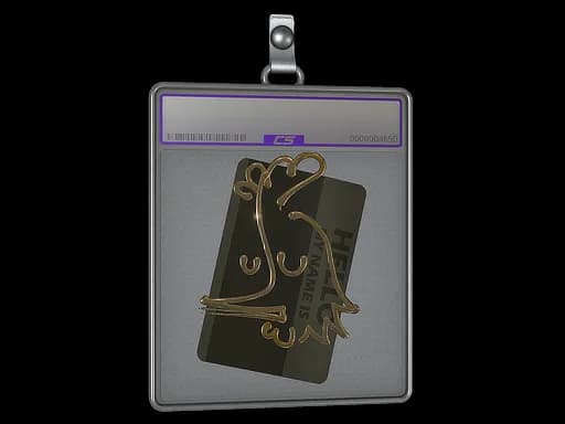 Sticker Slab | Hello AK-47 (Gold)