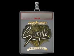 Sticker Slab | s1mple (Gold) | Berlin 2019