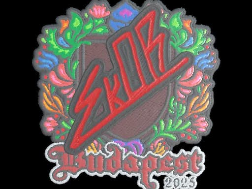 Sticker | sk0R (Embroidered) | Budapest 2025