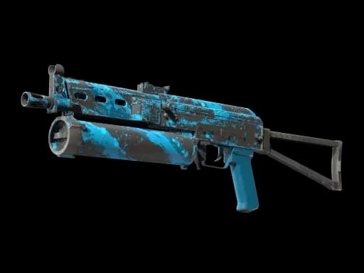 StatTrak™ PP-Bizon | Blue Streak (Well-Worn)