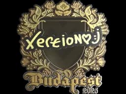 Sticker | xertioN (Gold) | Budapest 2025