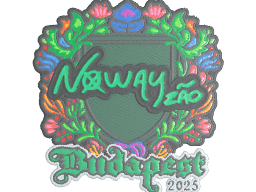 Sticker | noway (Embroidered) | Budapest 2025