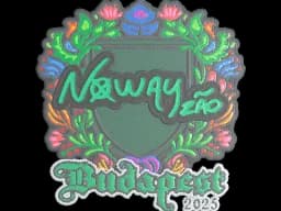 Sticker | noway (Embroidered) | Budapest 2025