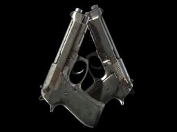 Dual Berettas | Rose Nacre (Battle-Scarred)