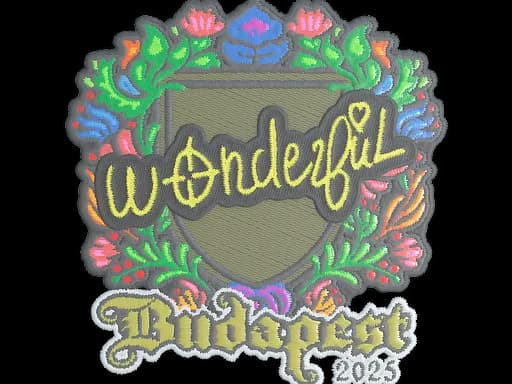 Sticker | w0nderful (Embroidered) | Budapest 2025