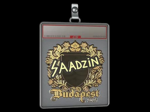 Sticker Slab | saadzin (Gold) | Budapest 2025