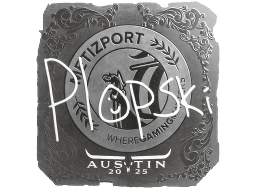 Sticker | Plopski (Foil) | Austin 2025