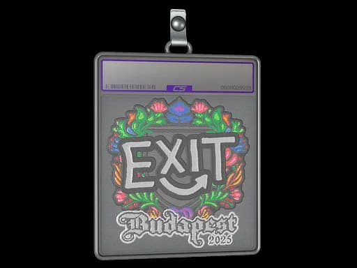 Sticker Slab | exit (Embroidered) | Budapest 2025