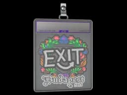 Sticker Slab | exit (Embroidered) | Budapest 2025