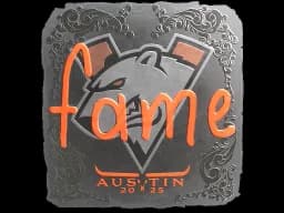 Sticker | fame (Foil) | Austin 2025