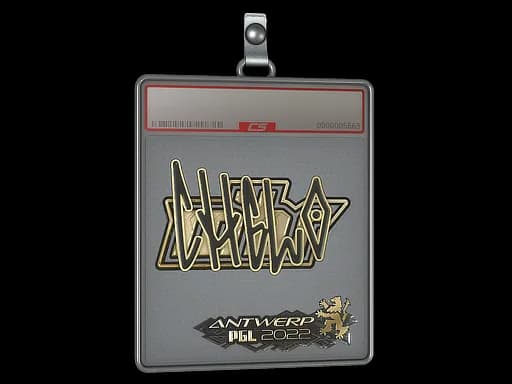 Sticker Slab | chelo (Gold) | Antwerp 2022