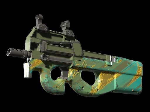 P90 | Mustard Gas (Well-Worn)