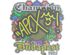 Sticker | apEX (Embroidered, Champion) | Budapest 2025