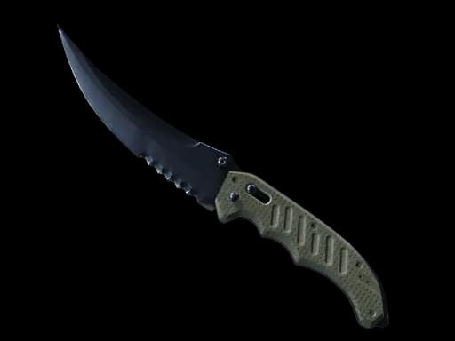 ★ StatTrak™ Flip Knife | Blue Steel (Battle-Scarred)