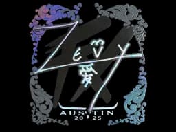 Sticker | zevy (Holo) | Austin 2025