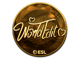 Sticker | WorldEdit (Gold) | Katowice 2019