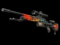 StatTrak™ SSG 08 | Dragonfire (Well-Worn)