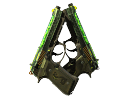 StatTrak™ Dual Berettas | Cobra Strike (Minimal Wear)