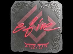 Sticker | efire (Foil) | Austin 2025